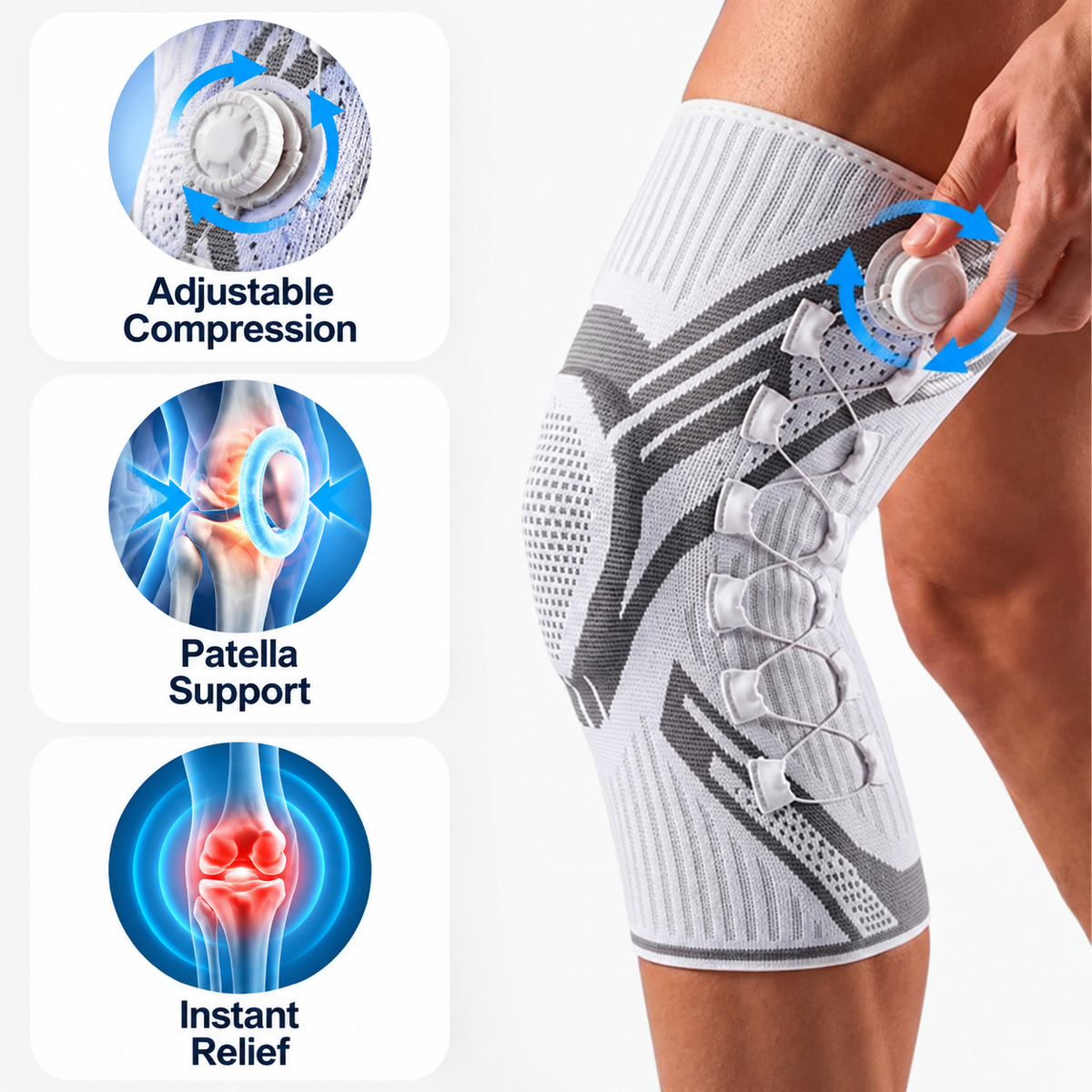 ComfortKnee - Smart Adjustable Knee Support