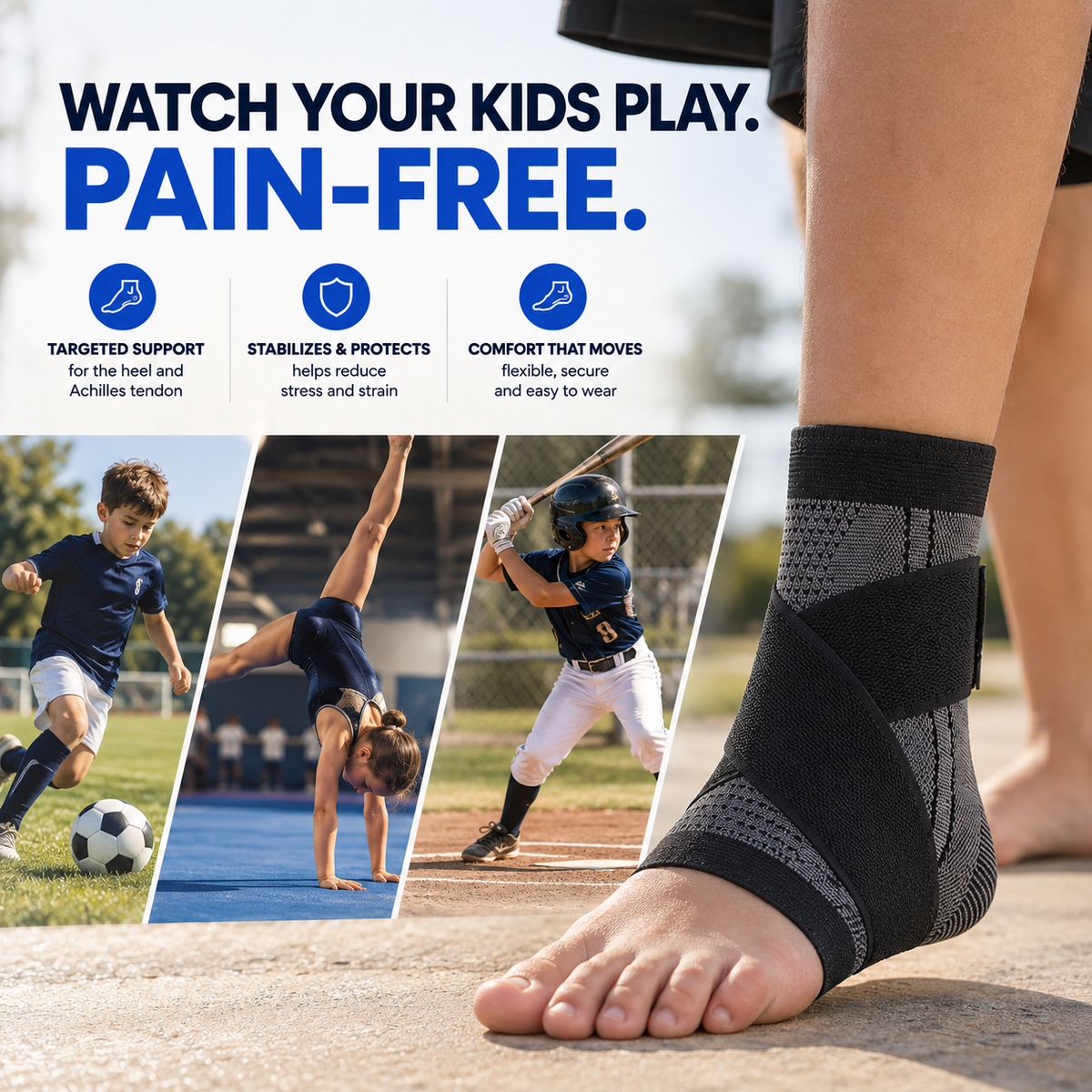 Sooftie ComfortHeel - The Youth Heel Pain Support