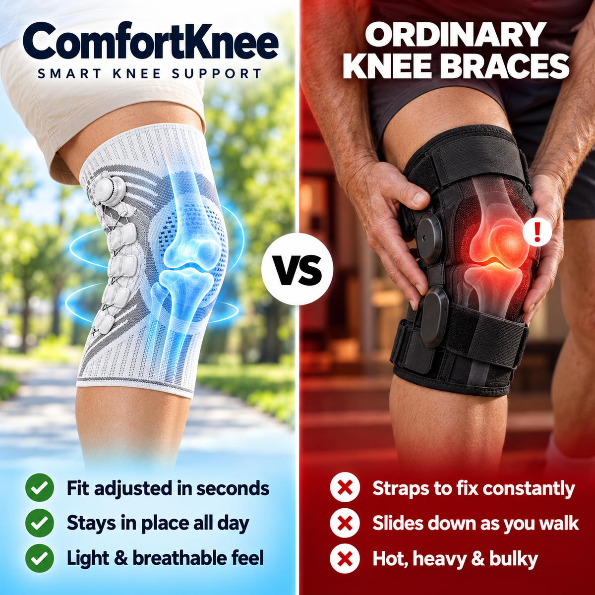 ComfortKnee - Smart Adjustable Knee Support